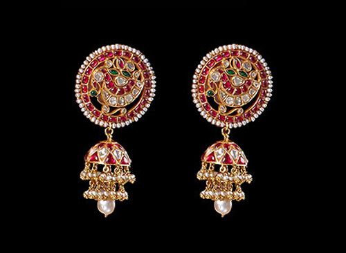 Polki Earrings Set