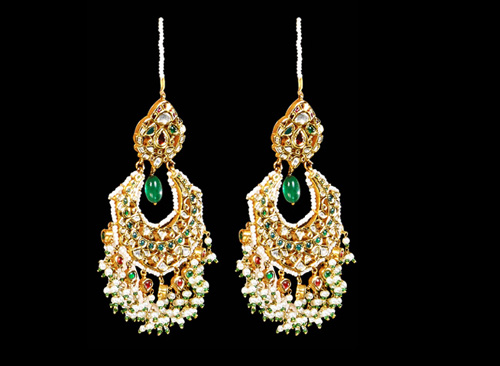 Polki Earrings Set
