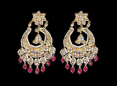 Polki Earrings Set